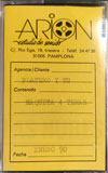 Portada de la cinta con cuatro temas que grabó Platero en enero de 1990