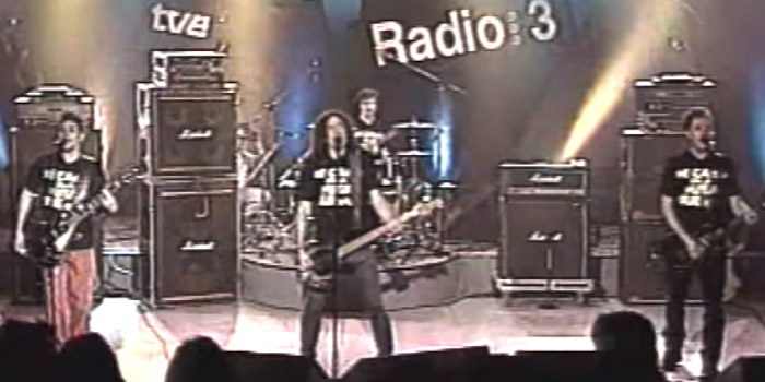 Captura de vídeo del concierto de Reincidentes en Radio 3