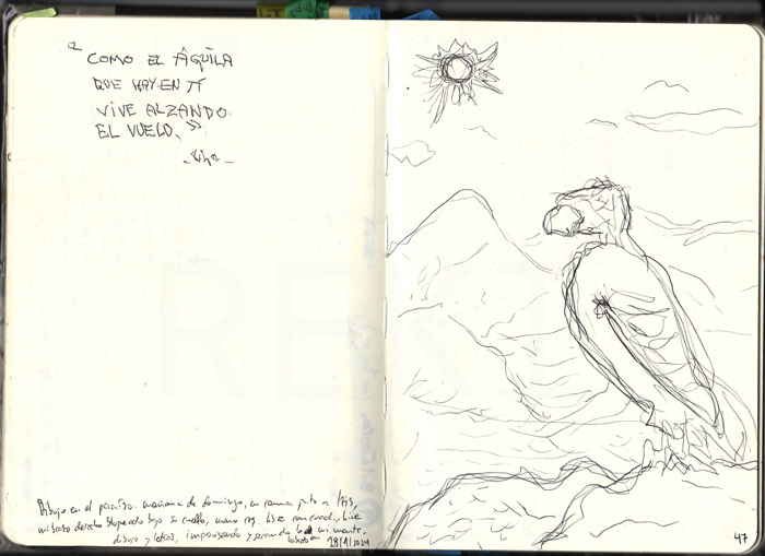 Dibujo 'Dibujo en el paraíso' por Reki